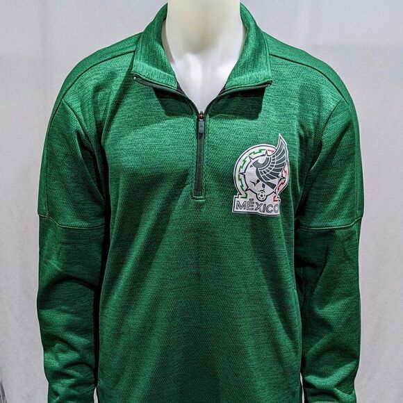 BNWT !! Reworked Mexico Adidas Half zip sweater - Picture 1 of 8